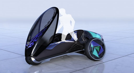 丰田FV2概念智能车 半摩托半汽车