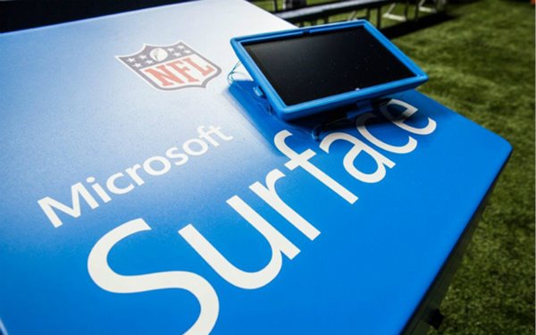 美国橄榄球联盟新成员：微软Surface Pro 2
