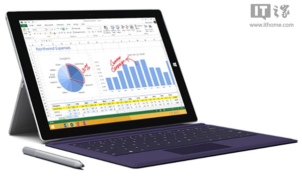 Surface Pro 3首功，第四季度收入创新高