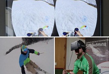 Oculus Rift虚拟现实眼镜 与滑雪选手同台竞技