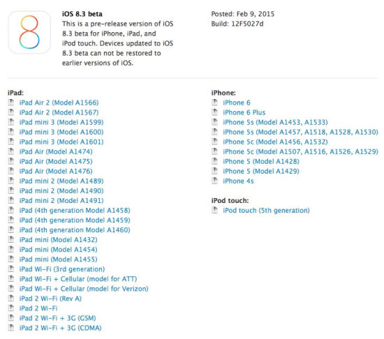 iOS 8.3测试版发布：Apple Pay新增银联<a href=/pc/system/ target=_blank class=infotextkey>系统</a>