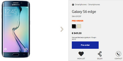 三星S6/S6 edge欧洲售价公布 699欧元起