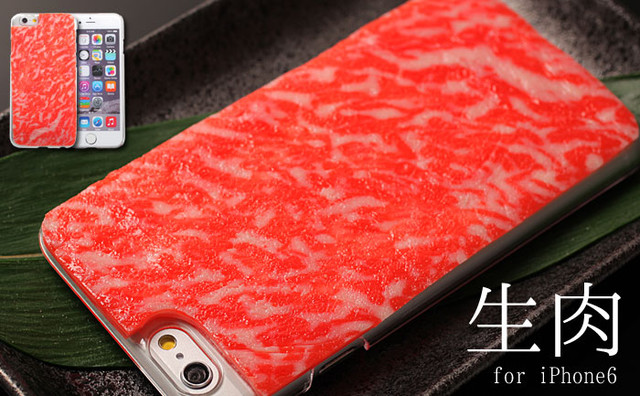 新奇配件iPhone 6逼真生肉片手机壳