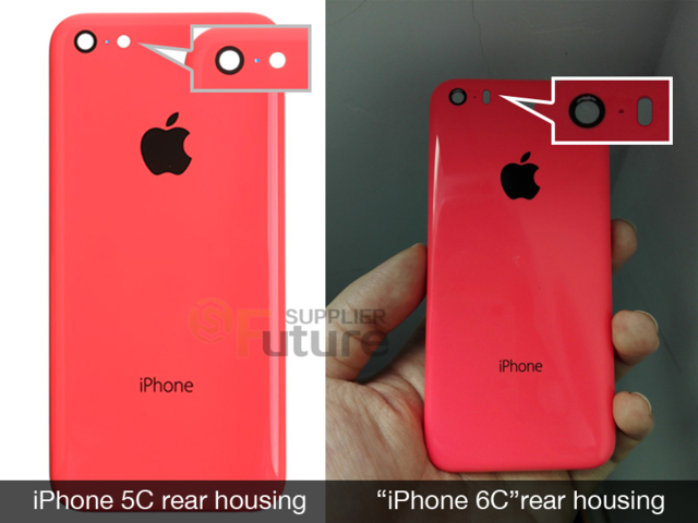 iPhone 6c机身后盖曝光 外形近似iPhone 5c