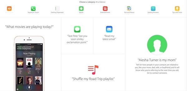 苹果发布全新Siri网页 系统介绍语音助手功能