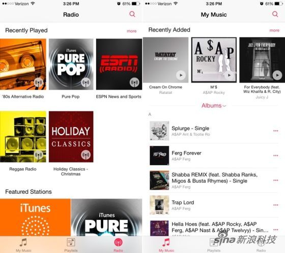iOS 8.4测试版改进音乐应用