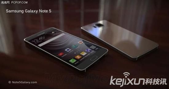 三星Galaxy Note 5渲染图曝光 配备指纹识别