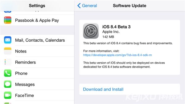 苹果iOS 8.4 beta 3正式推送 加强音乐播放体验