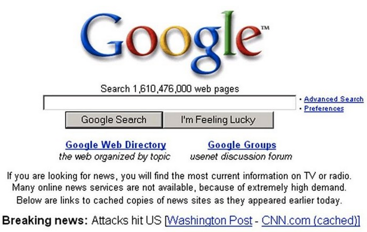 Google搜索 互联网 80年代