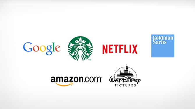 全球最受欢迎50大企业的品牌Logo有哪些共同点？