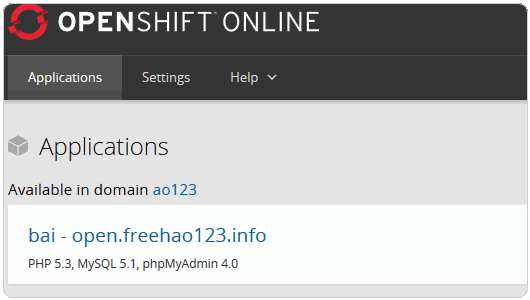 OpenShift 网站空间申请 网站优化 免费空间服务