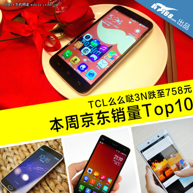 么么哒3N超值758元 本周京东销量TOP10