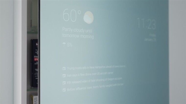 太炫酷了！谷歌工程师自制安卓浴镜