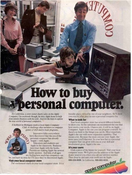 苹果公司告诉你如何购买个人电脑。苹果电脑广告，1979年发布。