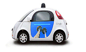 谷歌无人驾驶汽车肇事：连人带车一起闯祸
