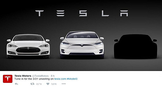 特斯拉正式发布Model 3：全球粉丝疯了！