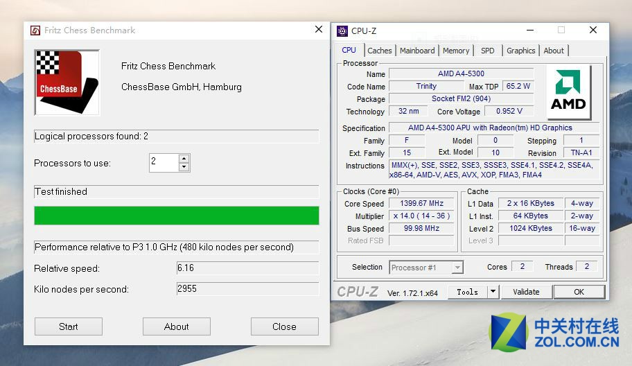 一分钟了解CPU性能：AMD A4-5300实测
