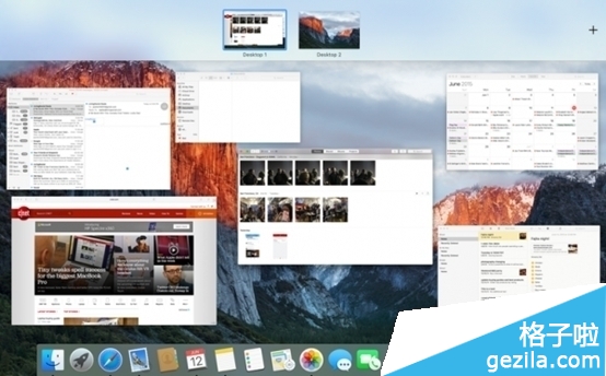 OS X 10.11分屏视图