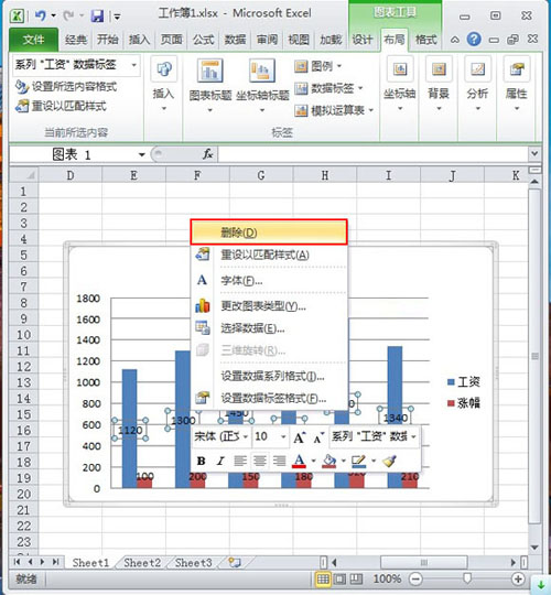 删除Excel2010系列标签的3种方法 三联教程