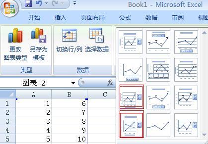 Excel2010折线图添加垂直线方法