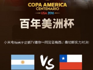 美洲杯登陆小米电视/小米盒子 梅西率阿根廷能否夺冠？