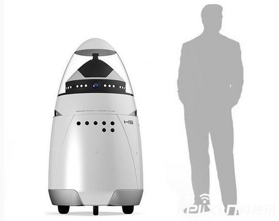 机器人保安萌萌哒 好像星战的R2机器人