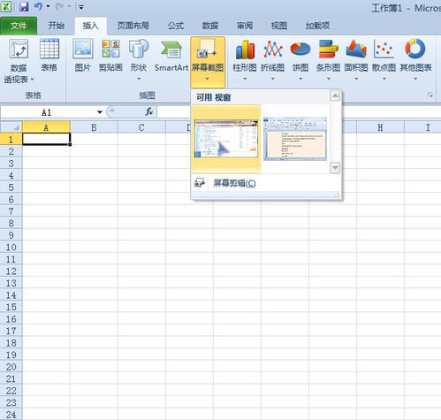 Excel2010屏幕截图工具使用技巧