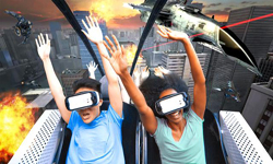 美国六旗新推超刺激的VR过山车   游客十分满意