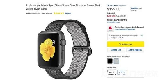 第二代苹果手表即将发布? 一代产品售罄价格下调