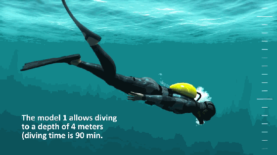 变身潜水侠 这个水下呼吸系统轻便又智能