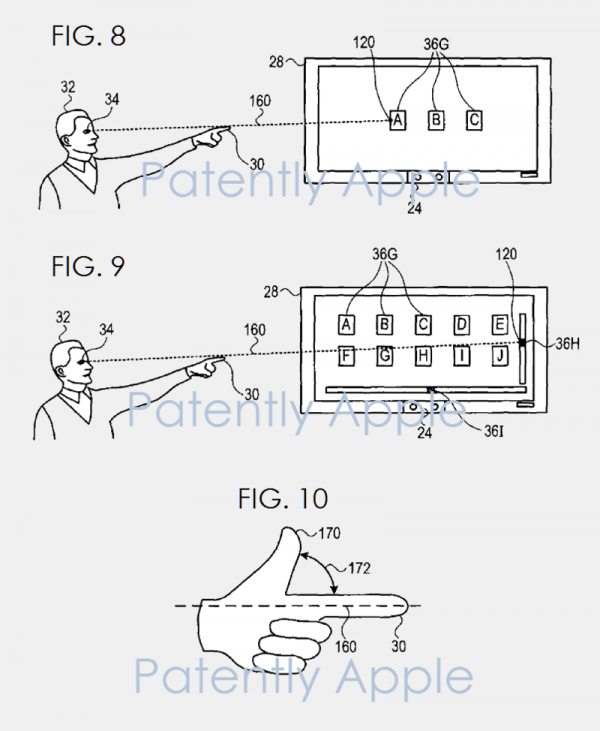 蘋果獲批一項透過凝視和手勢指點控制電視或iMac螢幕的專利
