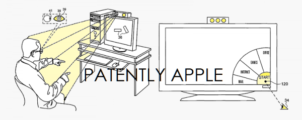 苹果获批一项通过凝视和手势指点控制电视或iMac屏幕的专利