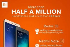小米手机印度大促销：三天狂卖50万台