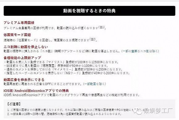 niconico付费会员福利介绍