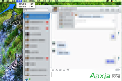 qq,qq字体颜色怎么改,qq聊天字体颜色,Mac版QQ字体大小颜色怎么设置
