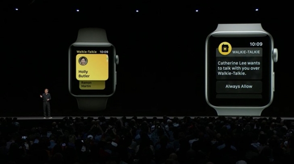 苹果watchOS 5正式发布：新增对讲机、手表支持互发语音