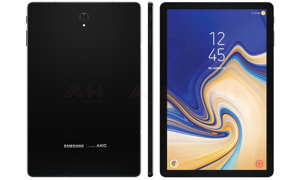 三星Galaxy Tab S4外观曝光：正面无实体键、高屏占比