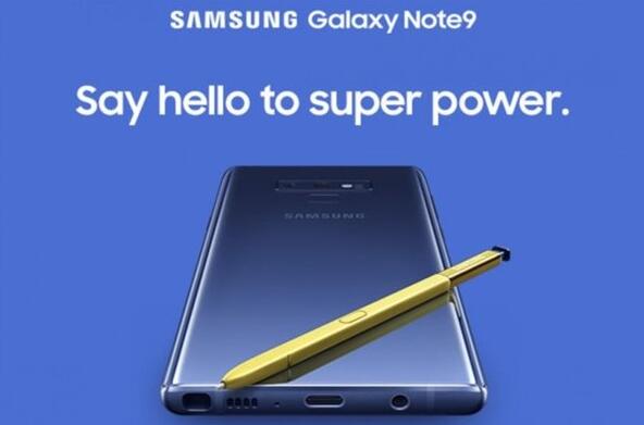 三星Note 9官方宣传海报曝光 金色SPen夺目