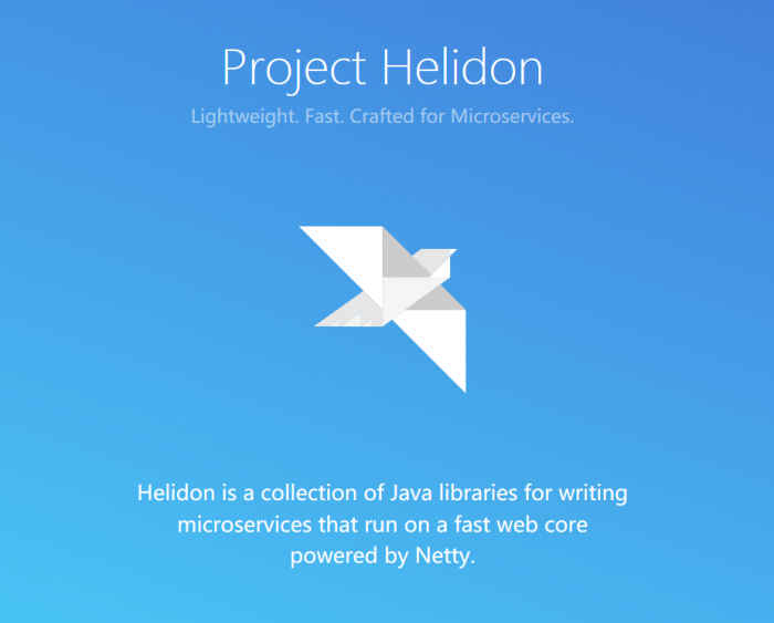 甲骨文推出的 Java 微服务框架 Helidon：轻量简单