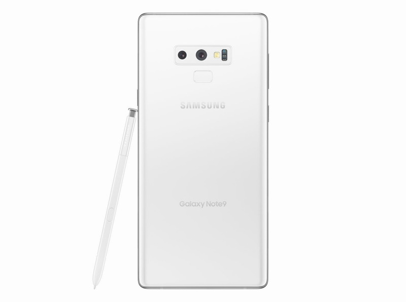 三星Note 9白色版渲染图曝光:6.4英寸全视曲面屏，晶莹无暇