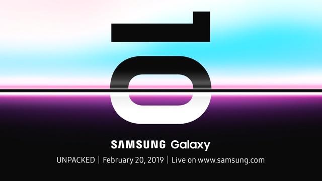 三星宣布将于2月20日召开Galaxy S10发布会