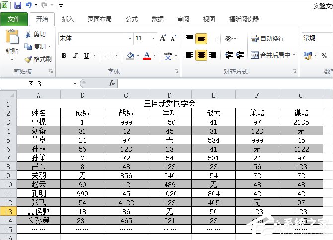 表格如何隔行填充颜色？Excel表格底色隔行填充方法