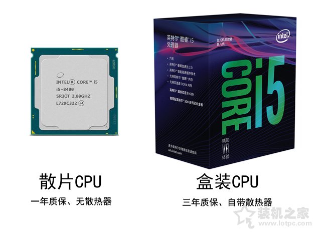 CPU散片是什么意思？盒装CPU和CPU散装的区别知识科普