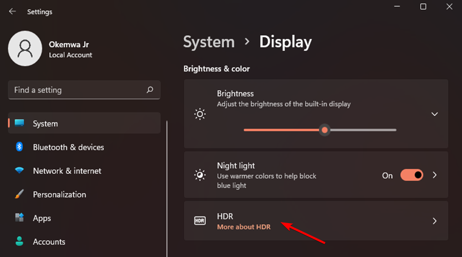 自动HDR在Windows 11中不起作用