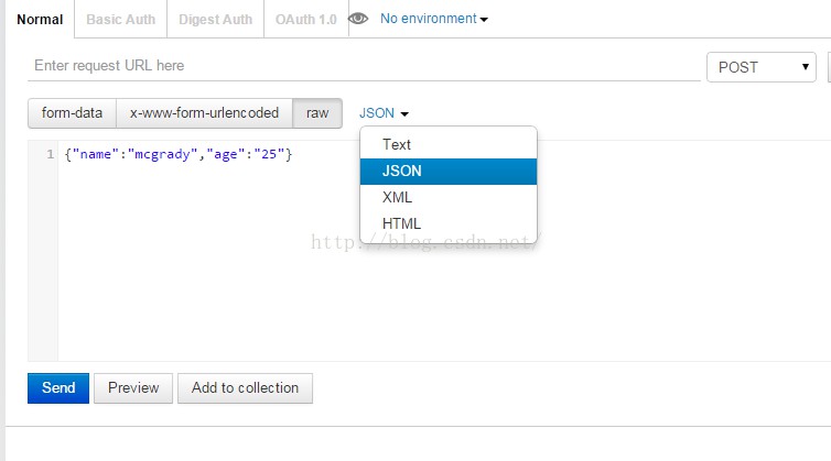 postman中form-data、x-www-form-urlencoded、raw、binary的区别介绍