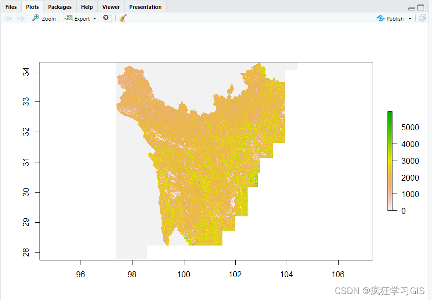 基于R语言的raster包读取遥感影像