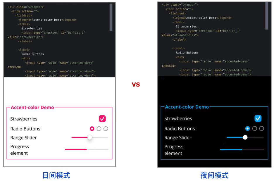现代 CSS 解决方案：accent-color 强调色 