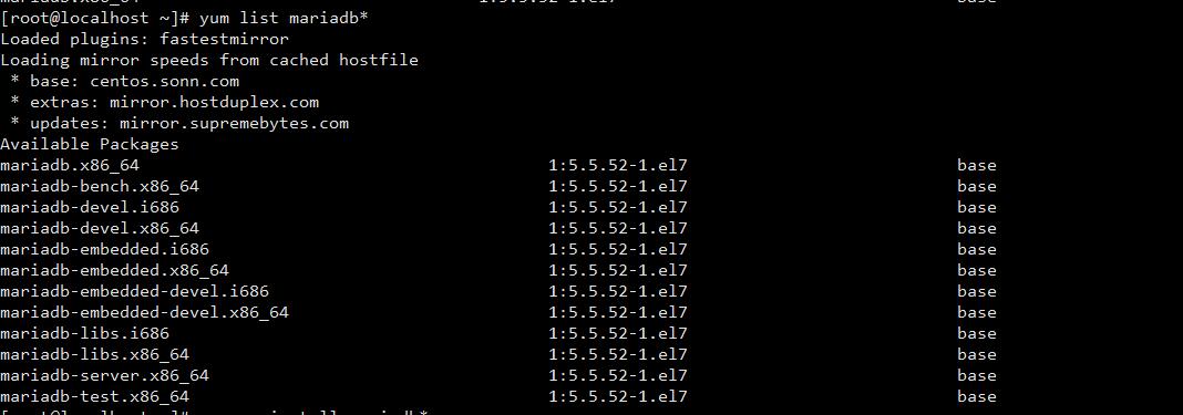 CentOS 7系统中成功安装MariaDB数据库的方法教程