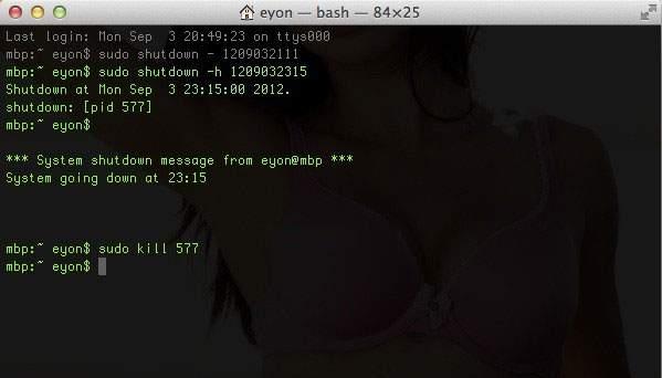 Mac笔记本定时关机、重启、睡眠的设置方法