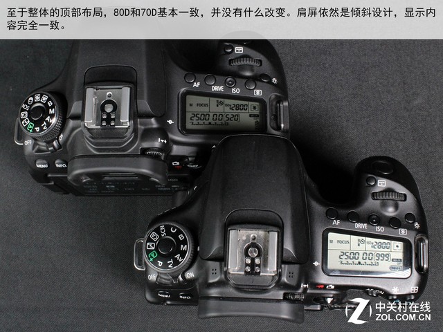 全面升级对焦强悍 佳能80D/70D对比评测 